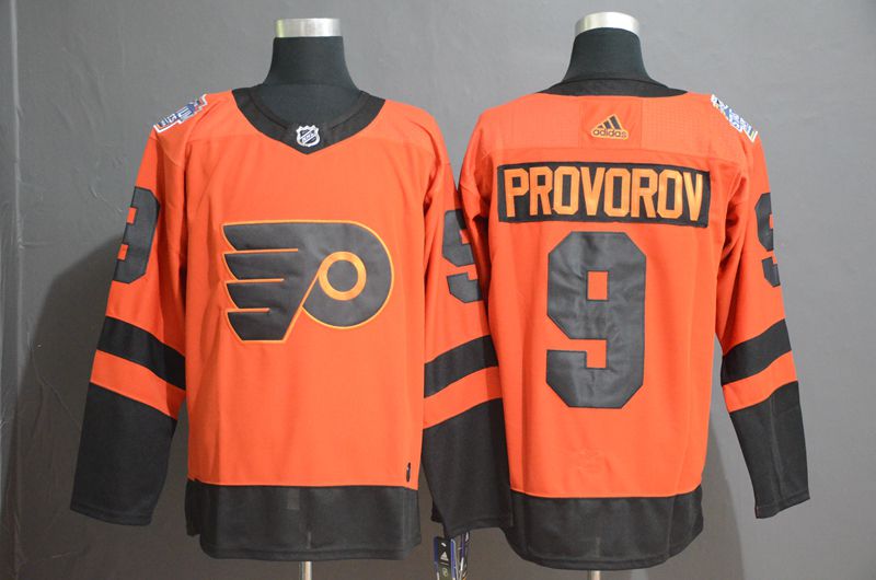 Men Philadelphia Flyers #9 Provorov Orange Adidas Third Edition Adult NHL Jersey->philadelphia flyers->NHL Jersey